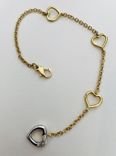 Gold Armband 750 GG 0,08 ct Brill.